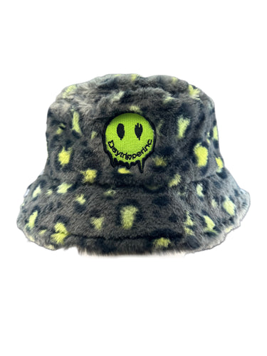 Fuzzy Bucket Hat - Cheetah