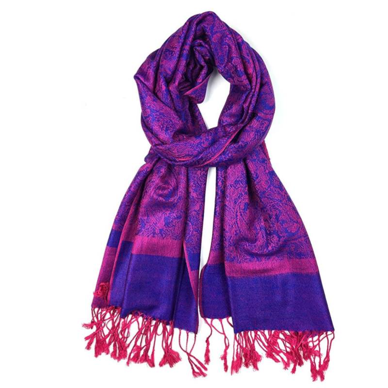 Pink/Purple Paisley Pashmina