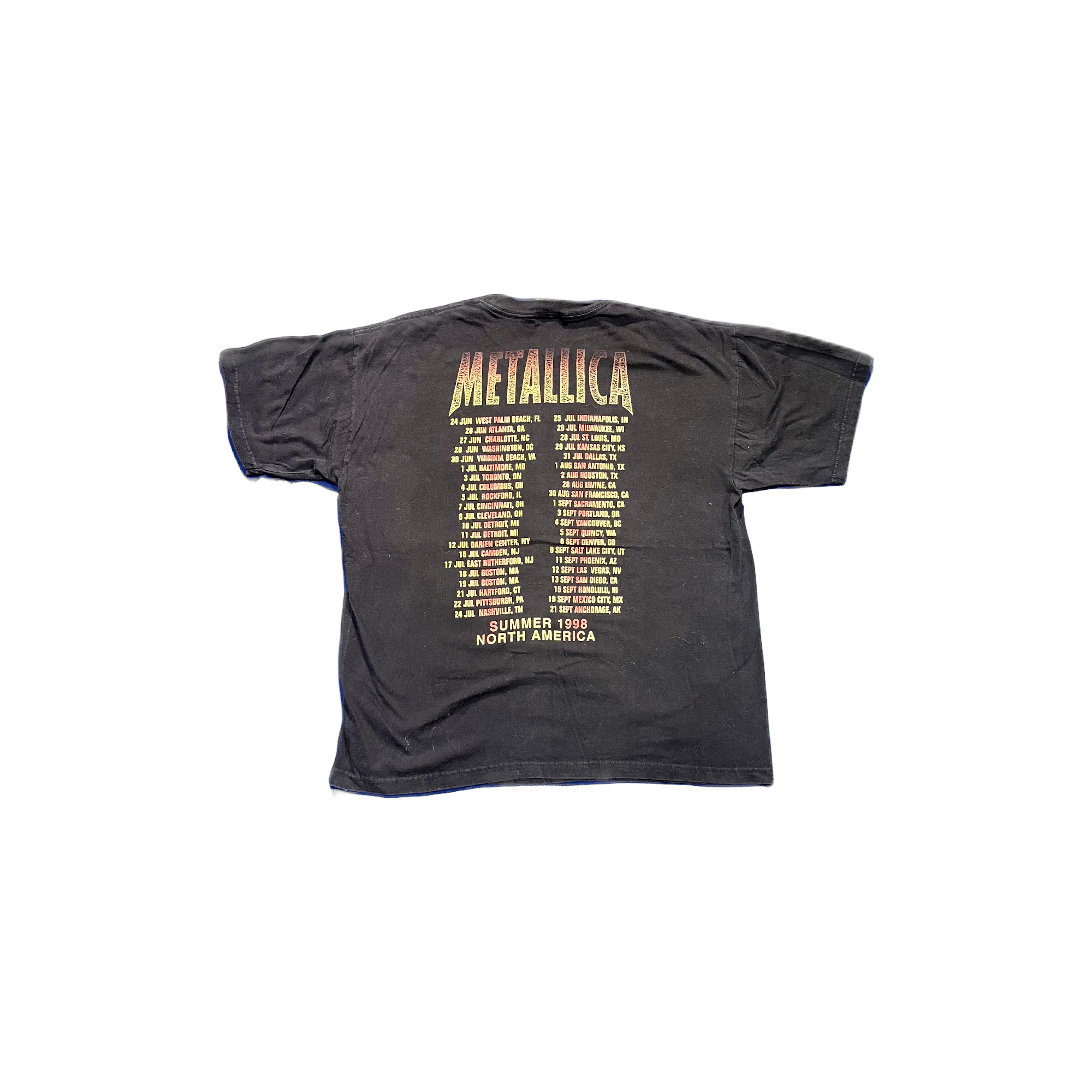Vintage 1998 Metallica Tour Shirt (extra large)