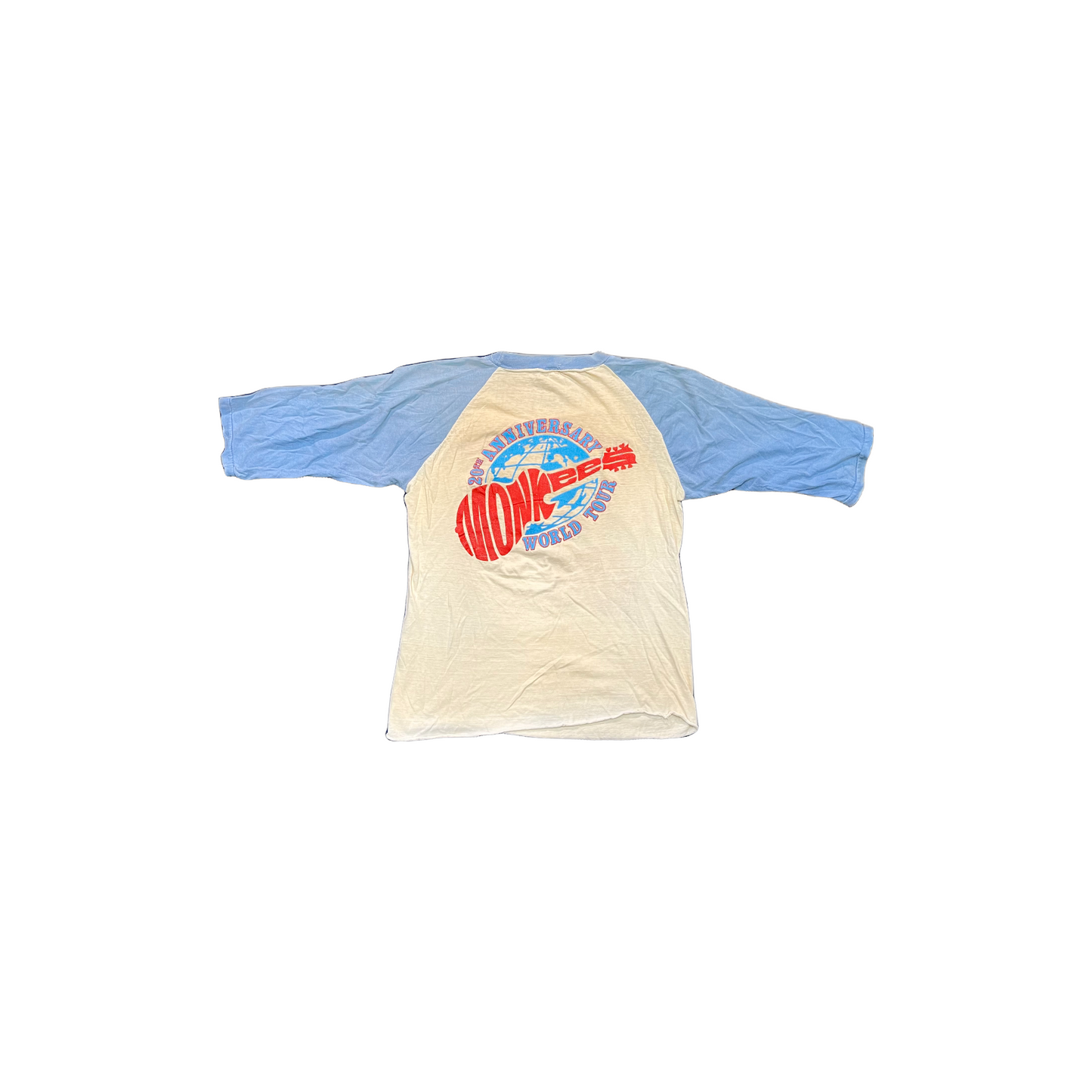 Vintage 1986 Monkees 20th Anniversary Tour Baseball Shirt (small)