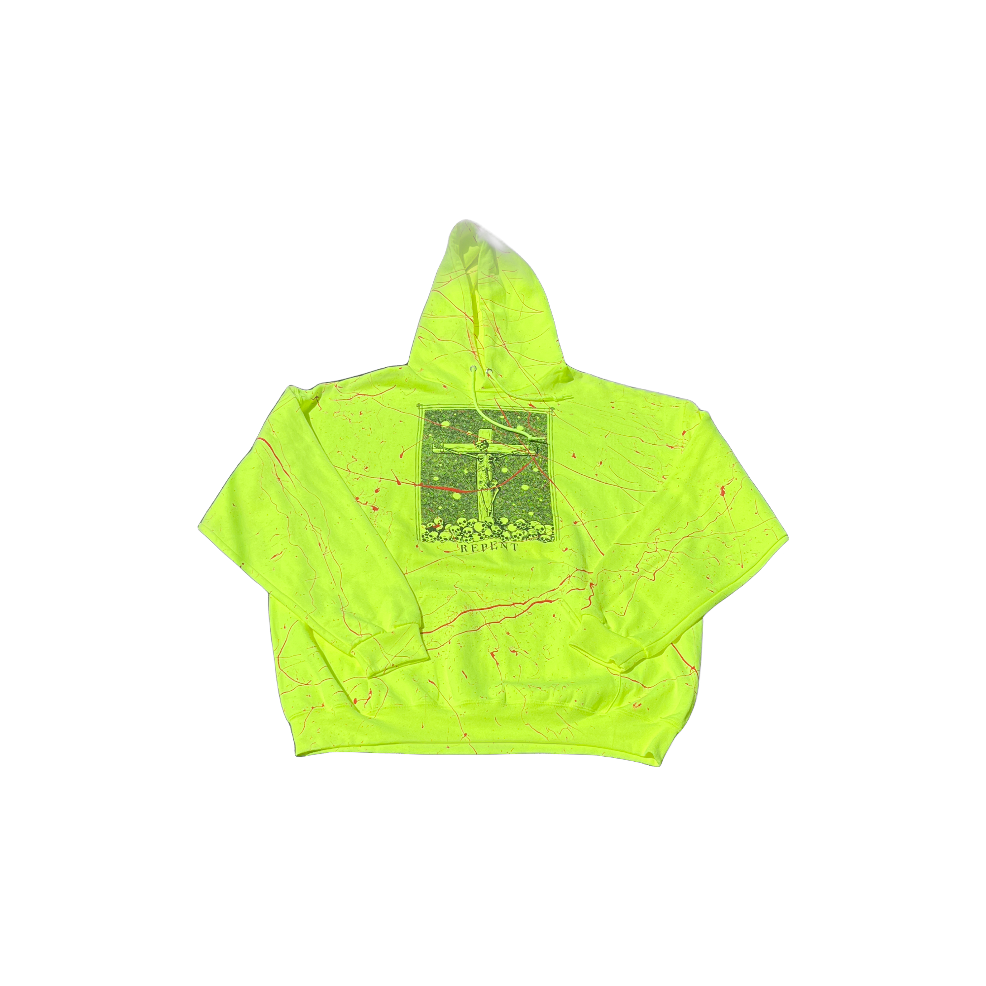 Neon sales supreme hoodie