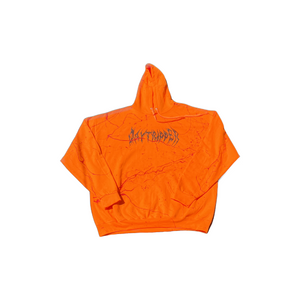 Brite Orange paint hoodie (2XL)