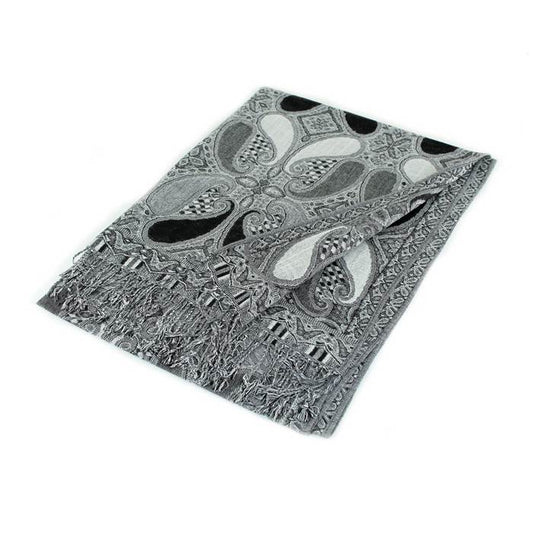 Black Bandana Print Pashmina