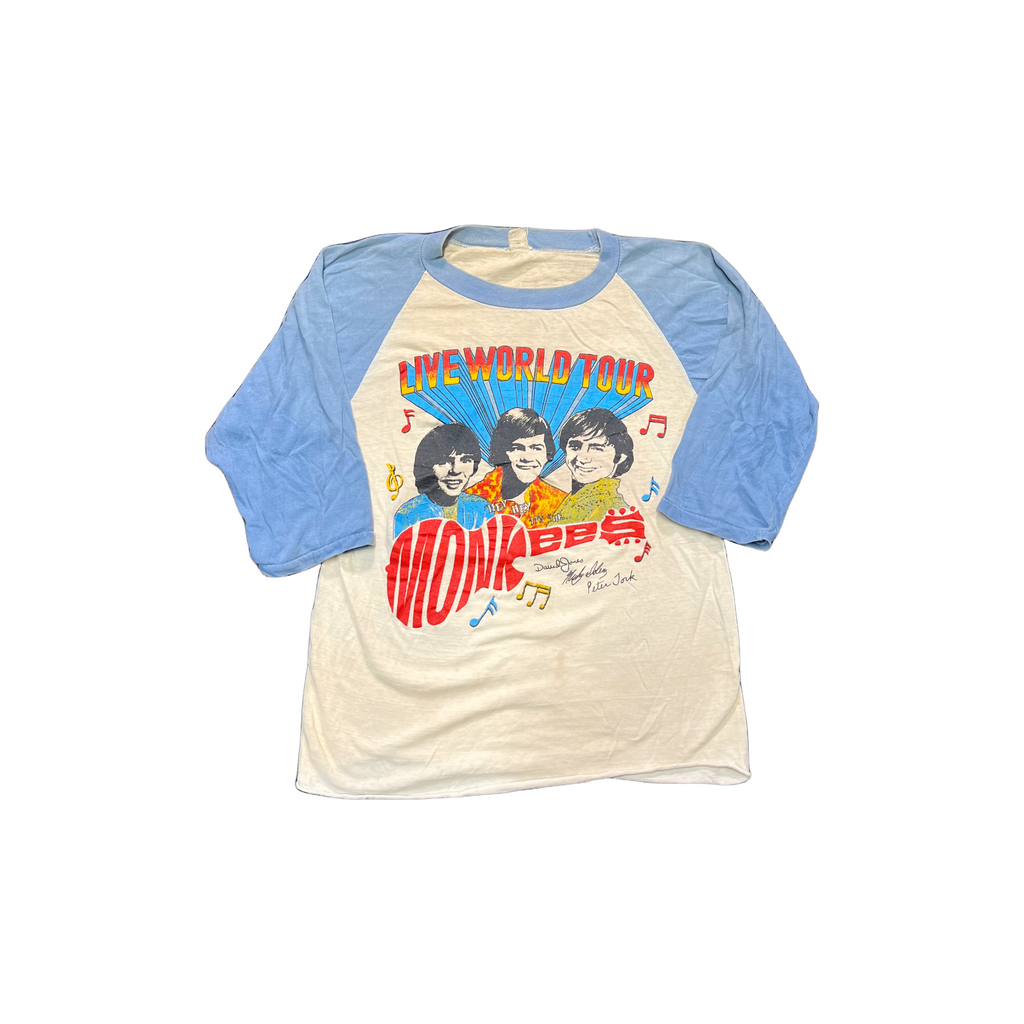 Vintage 1986 Monkees 20th Anniversary Tour Baseball Shirt (small)