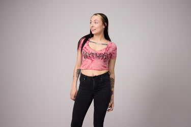 Metal Font Crop Top (Small)