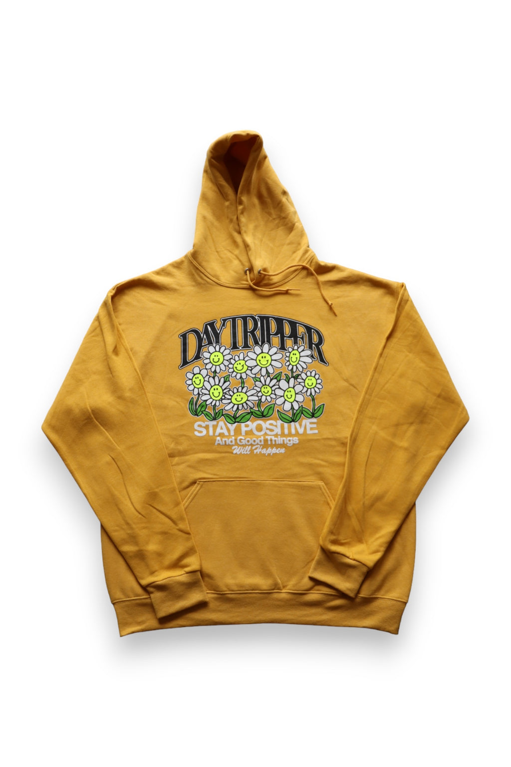 STAY POSITIVE HOODIE - YELLOW