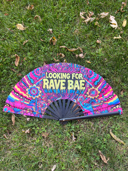 Looking For Rave Bae - Bamboo Fan