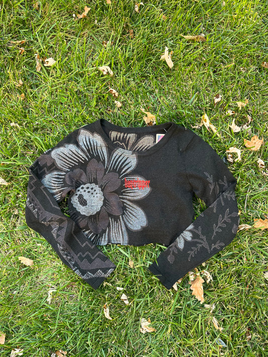 Flower crop top - XS