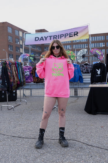 Misfit kitty hoodie - Pink