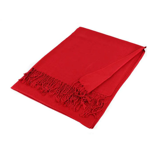 Solid Red Pashmina