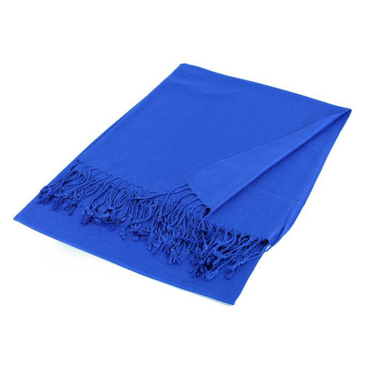 Solid Blue Pashmina